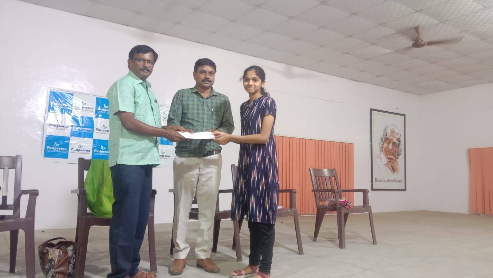 paripoorna academy neet model exam result in karur